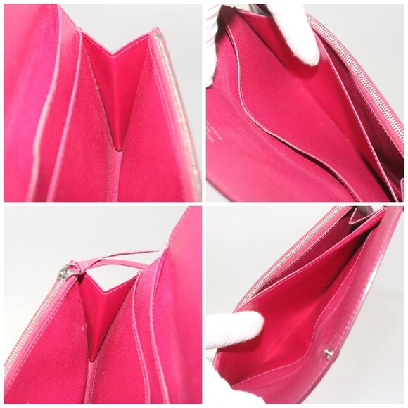 LOUIS VUITTON Epi Portefeuille Emily Long Wallet Fuchsia - Picture 14 of 14